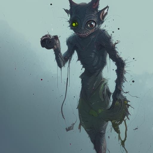 Terrifying Cute Goblin Friend in Speedpaint Style