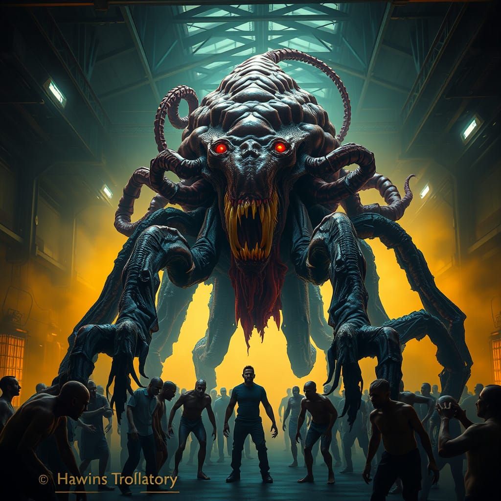 Gargantuan Mind Flayer Emerges in Abandoned Industrial Lair