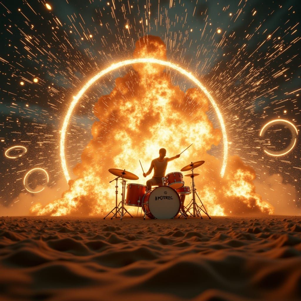 Drummer Causes Cataclysmic Explosion with Rune-Engraved Shra...