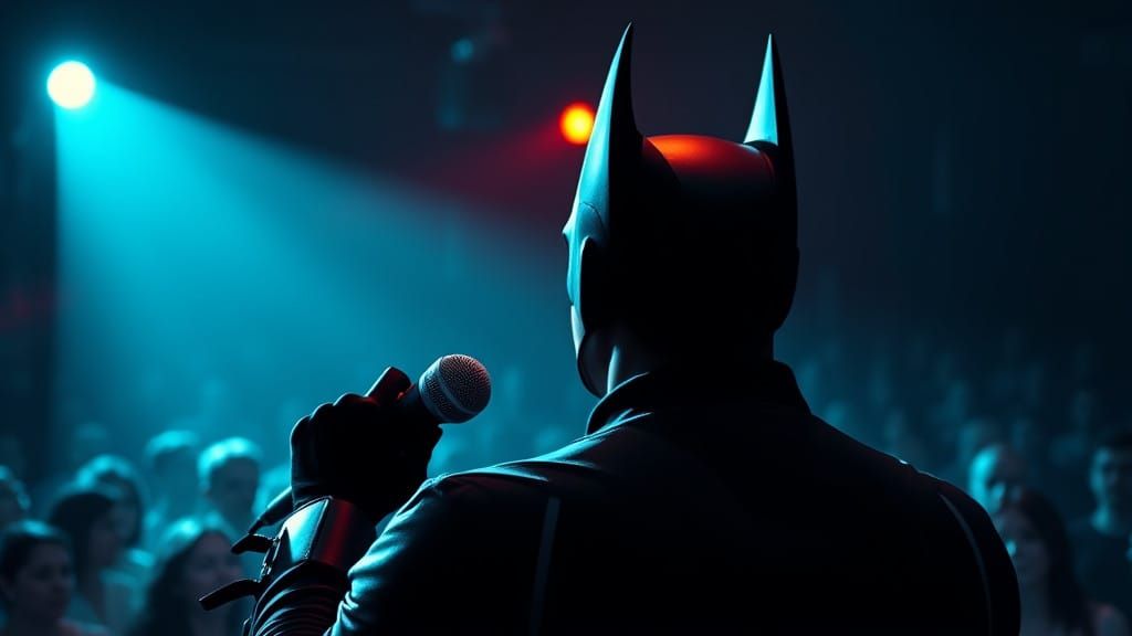 Batman Serenades in Bruce Timm Style