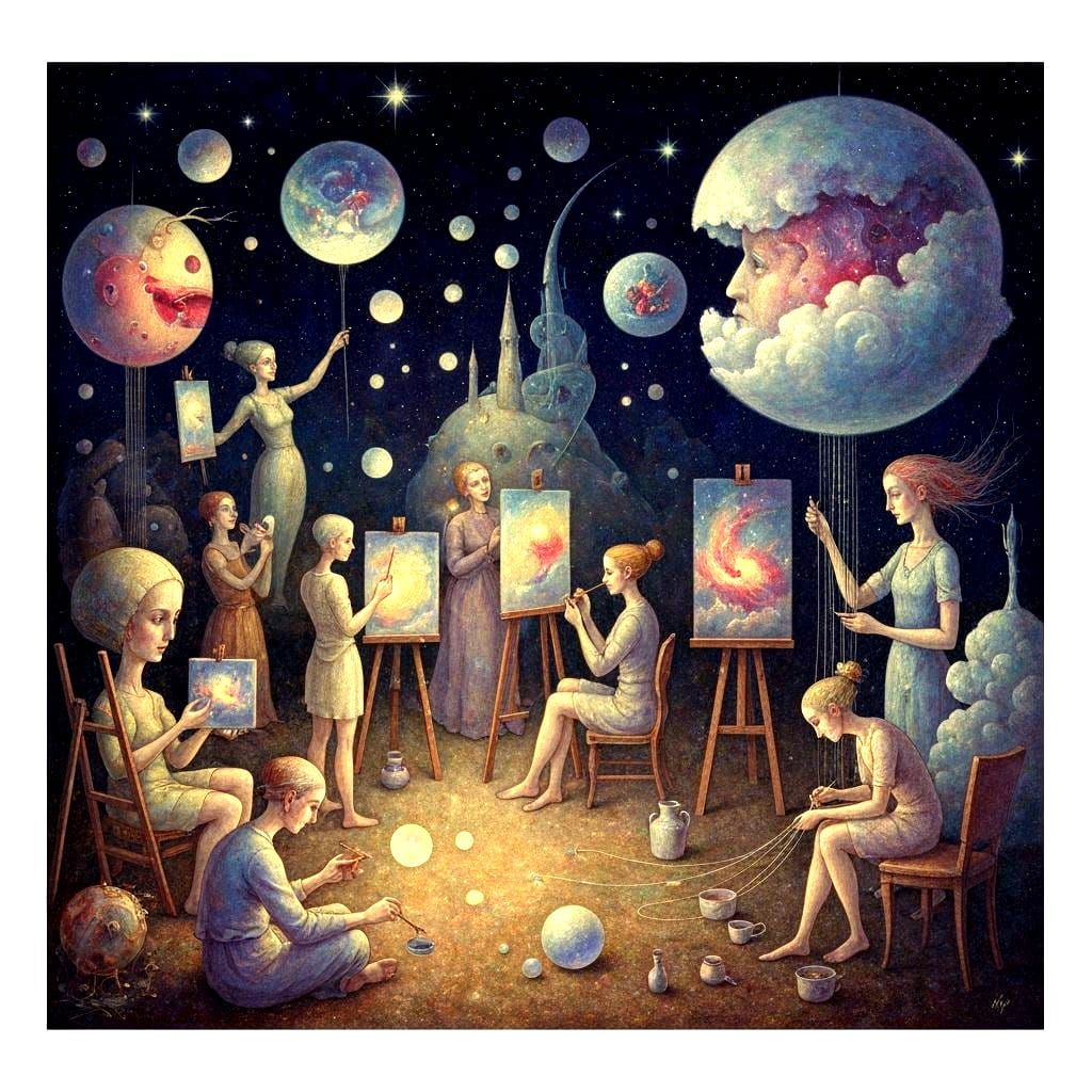 Magical Artists Creating Enchanting Scenes