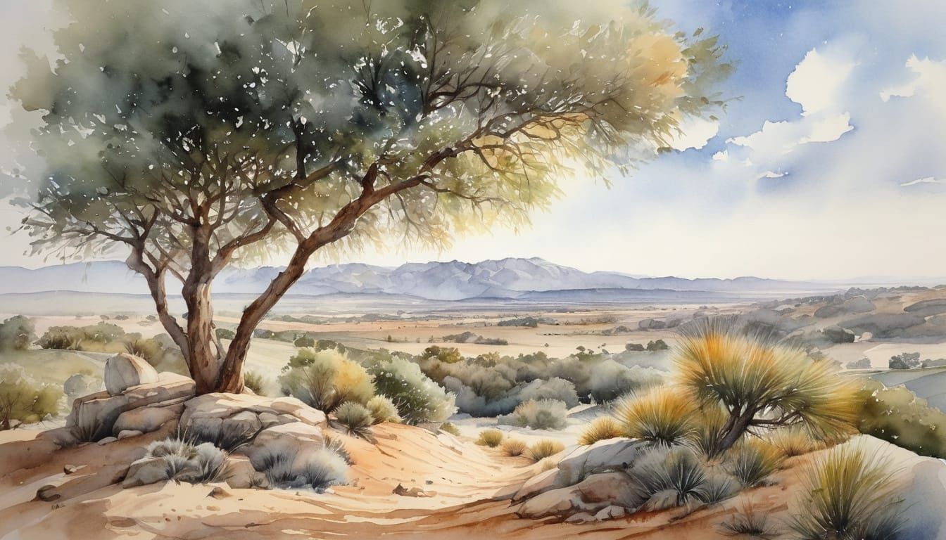 Ethereal Goddess in Watercolor Splendor