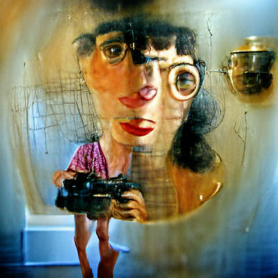 Monochrome Self-Portrait Exploring Identity