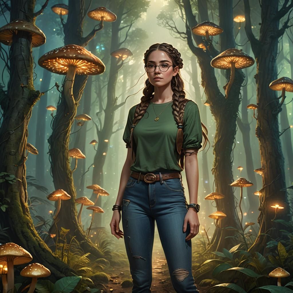 Mystical Forest Girl: Fantasy Concept Art