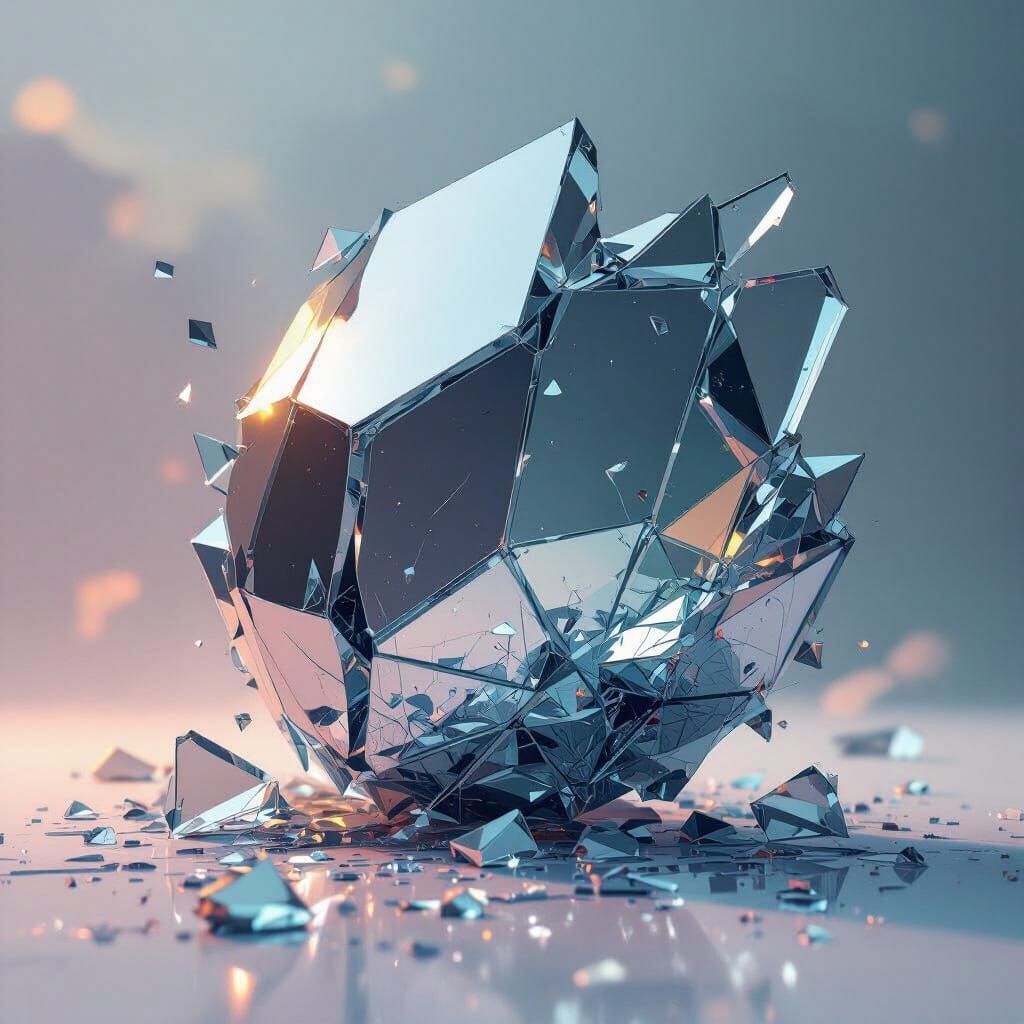 Shattered Memory: Distorted Object in Surreal Style