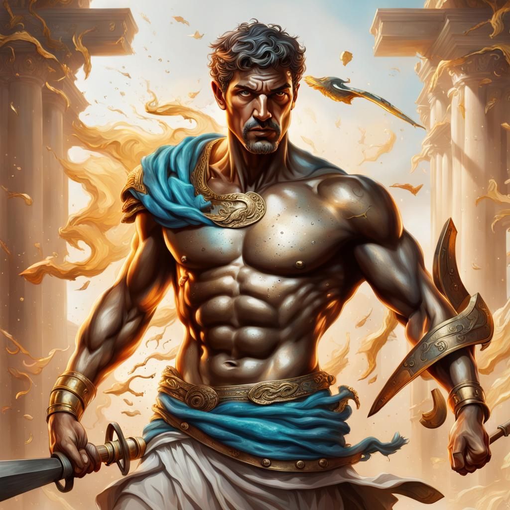 Hyperrealistic Hermes: Ancient Greek God of Trade