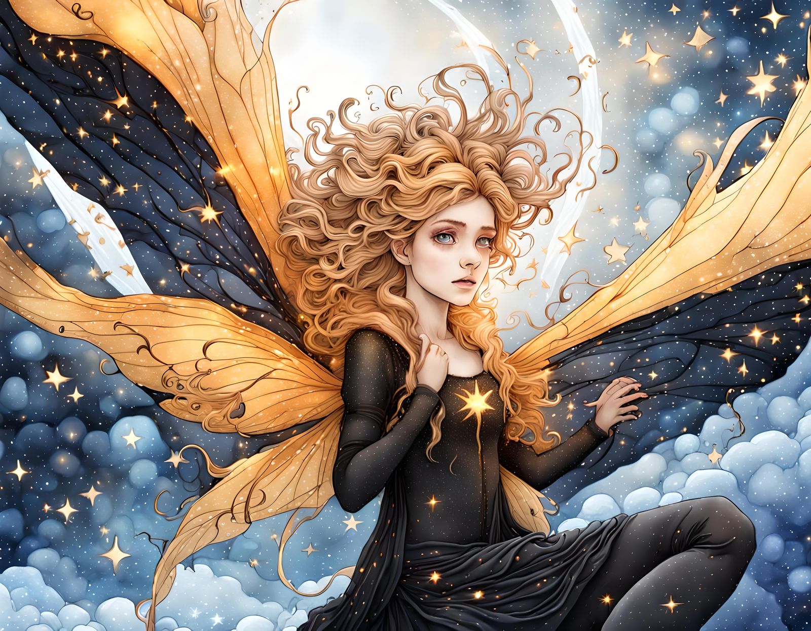 Ultradetailed Fantasy fairy landscape, ultradetailed fantasy background, Hyperrealistic, splash art, concept art, mid s...