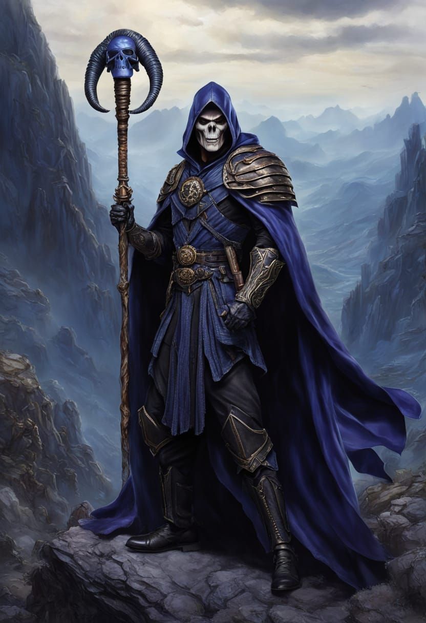 Benedict Cumberbatch as Skeletor with Havoc Staff