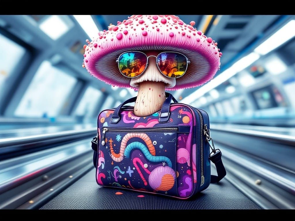 Eccentric Mushroom Embarks on Intergalactic Journey in a Sle...