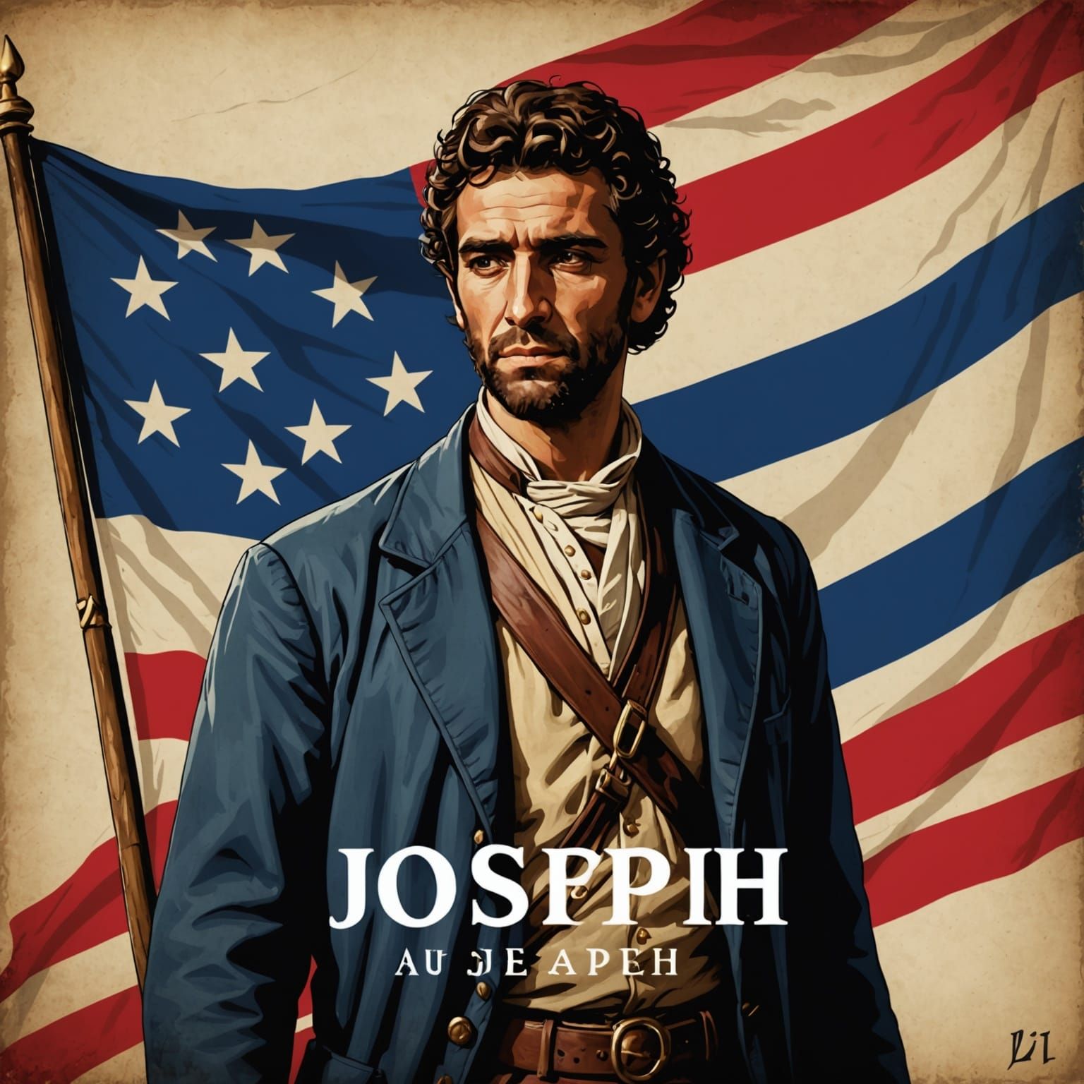 Flag with English Text