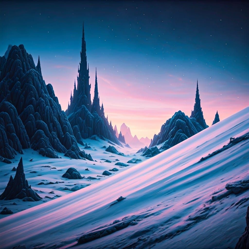 Mystical Winter Wonderland in Fairy Tale Style