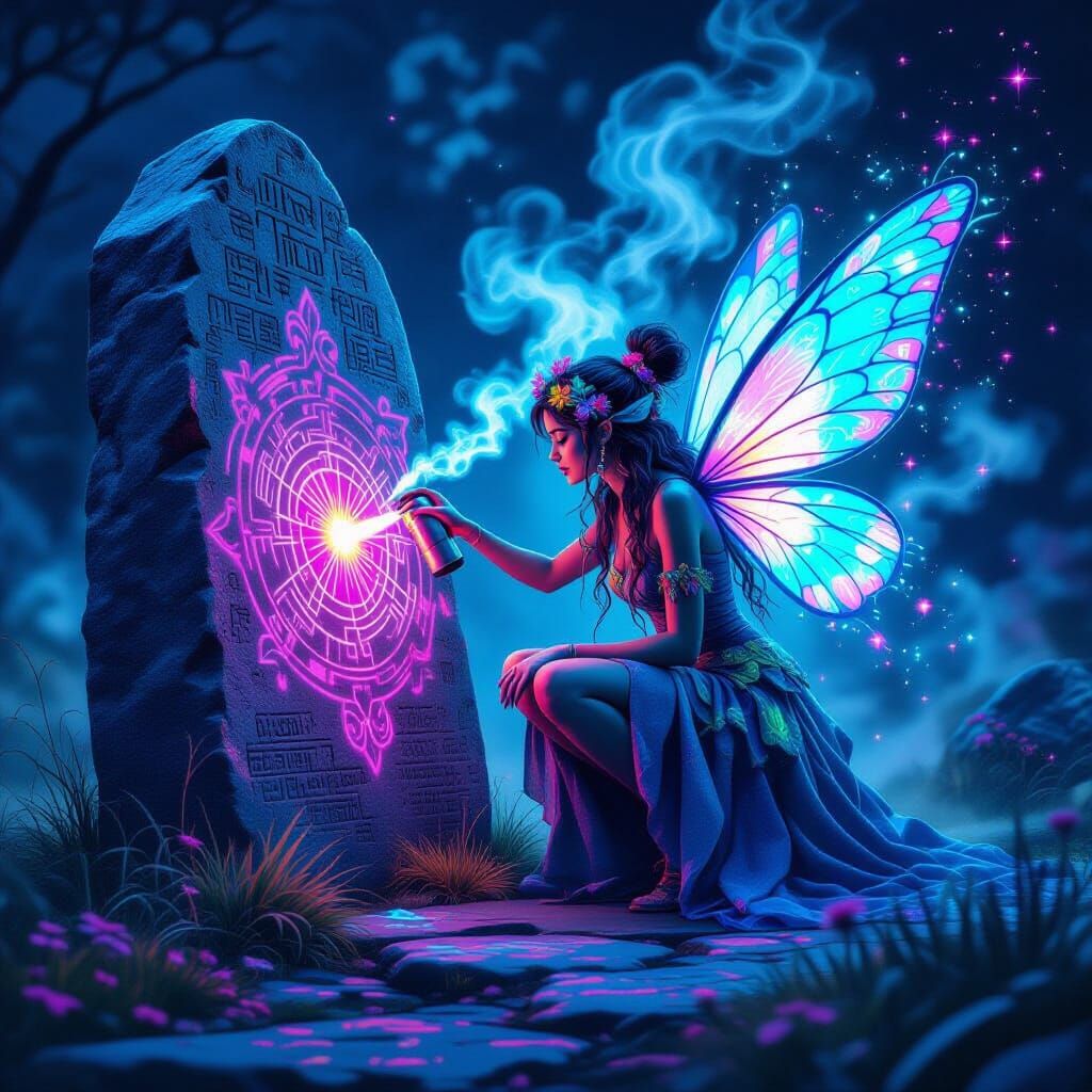 Fairy Street Artist Infusing Magic on Ancient Stones