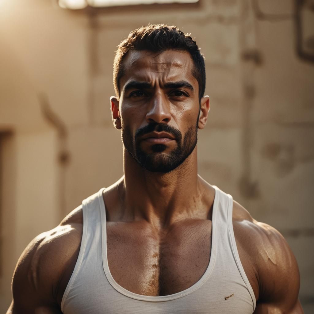 Alpha Male Bodybuilder Demanding Obedience: Cinematic Film S...