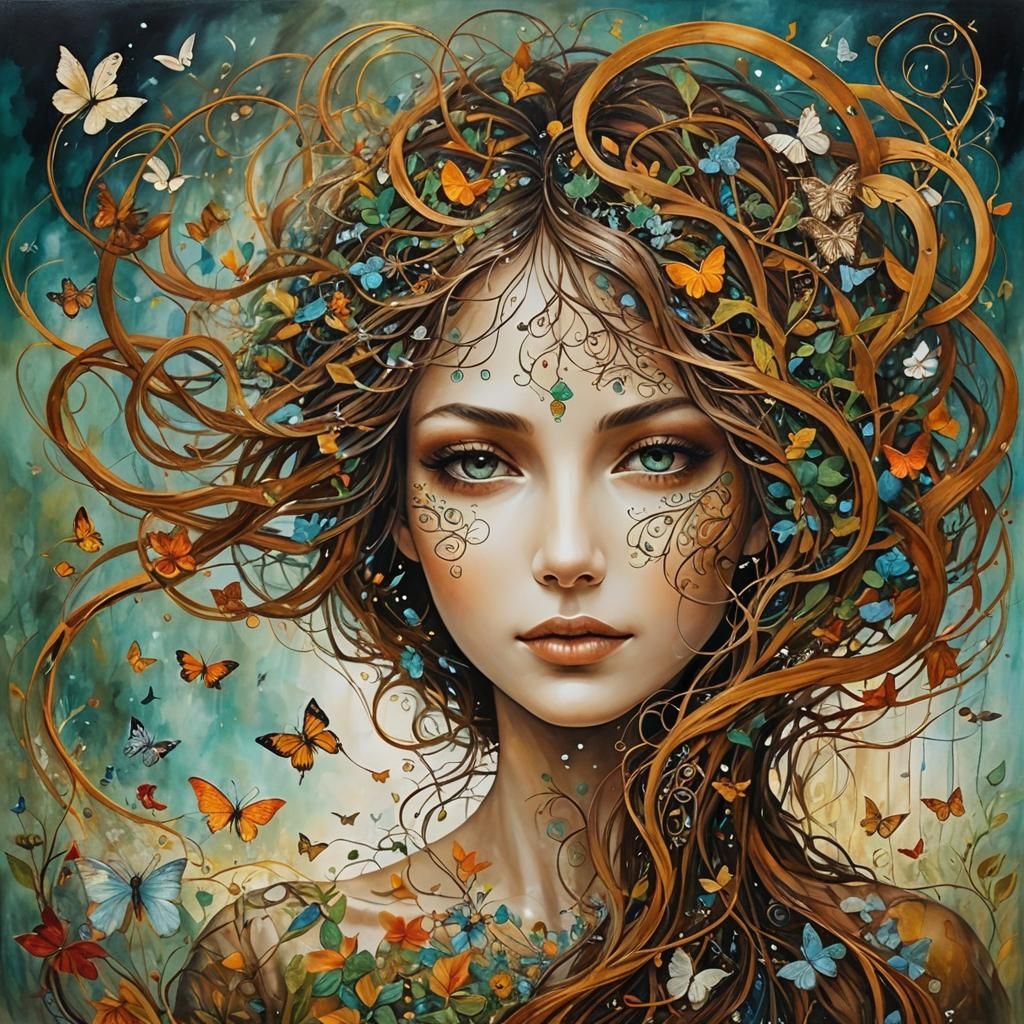 Mixed Media Art Visualizing Mind and Soul