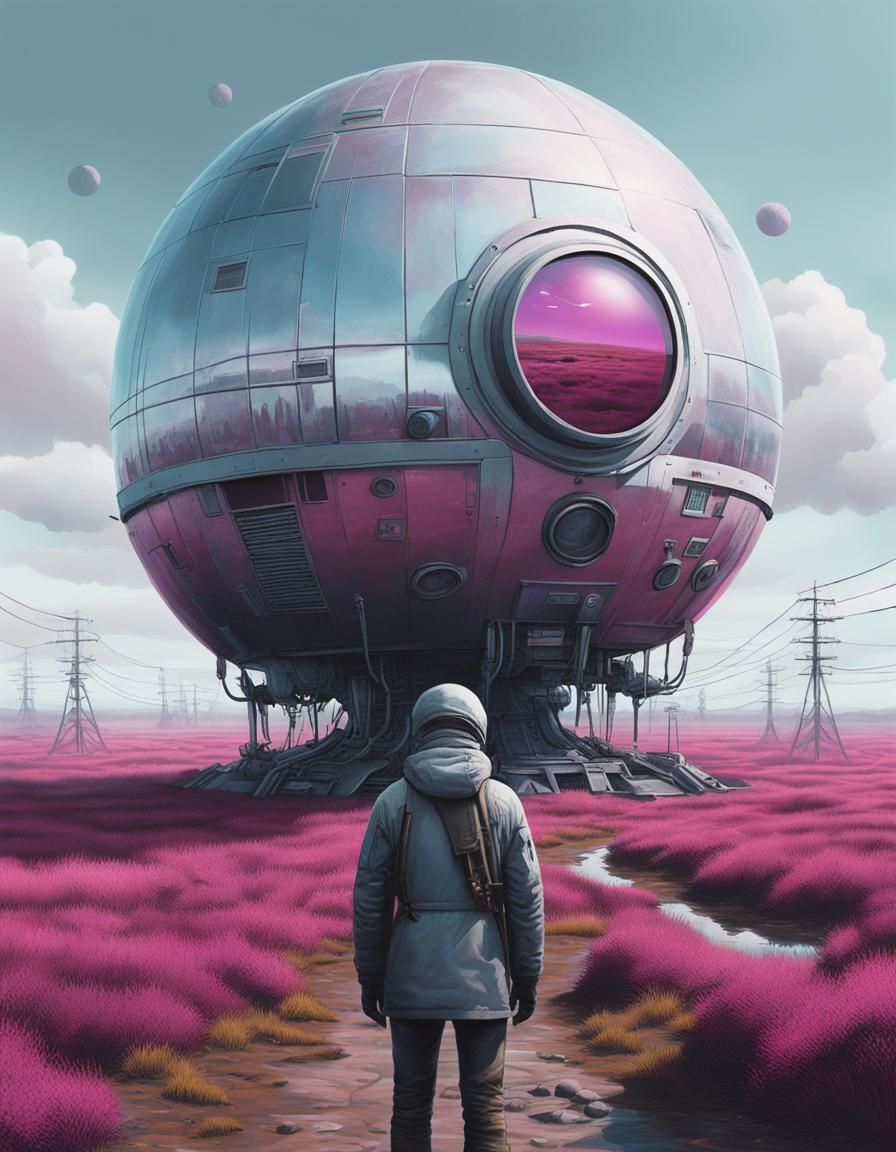 Ethereal Soul of Space in Mixed Media