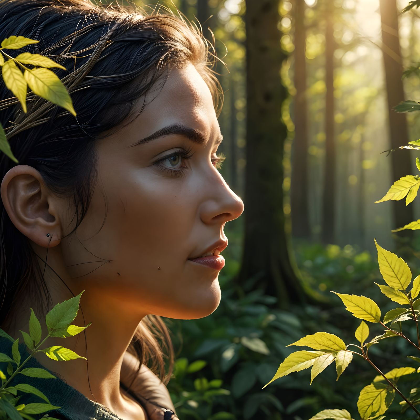 Charcoal Drawing: Nature Holds All Answers