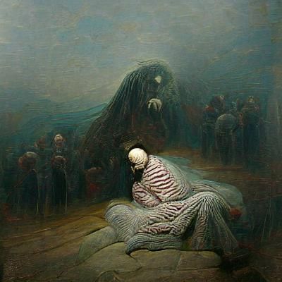 Depression: A Gothic Horror Illustration