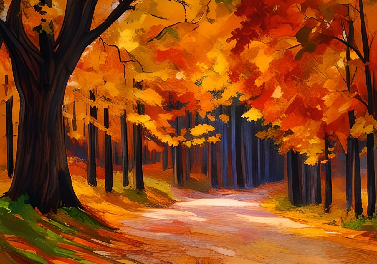 Expansive Autumn Forest View