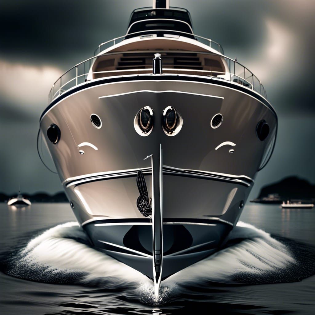 Hyperrealistic Yacht on Calm Waters in High Definition