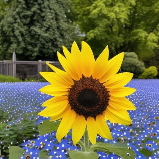 Radiant Sunflower Garden on a Sunny Day