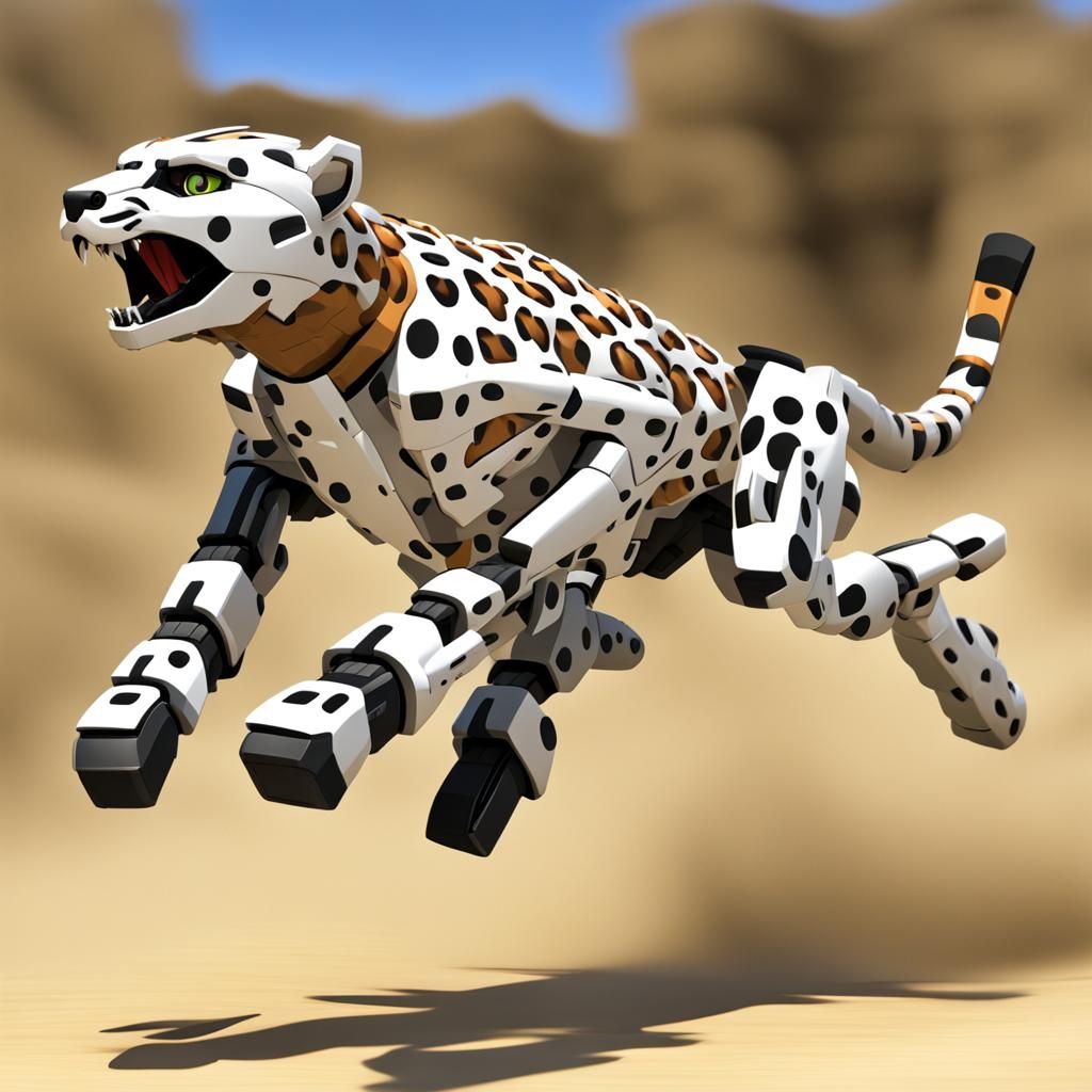 Robotic Zoid Cheetah Running