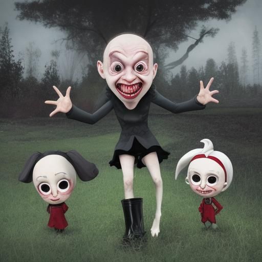 AI Interpretation of a Cursed Image