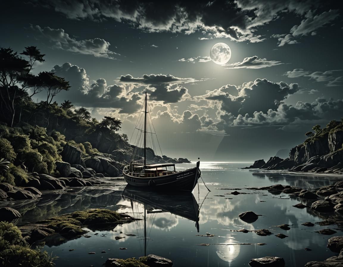 Moonlight Seascape
