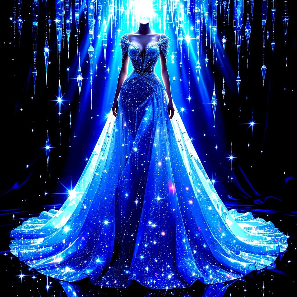 Dazzling Diamond Haute Couture Gown