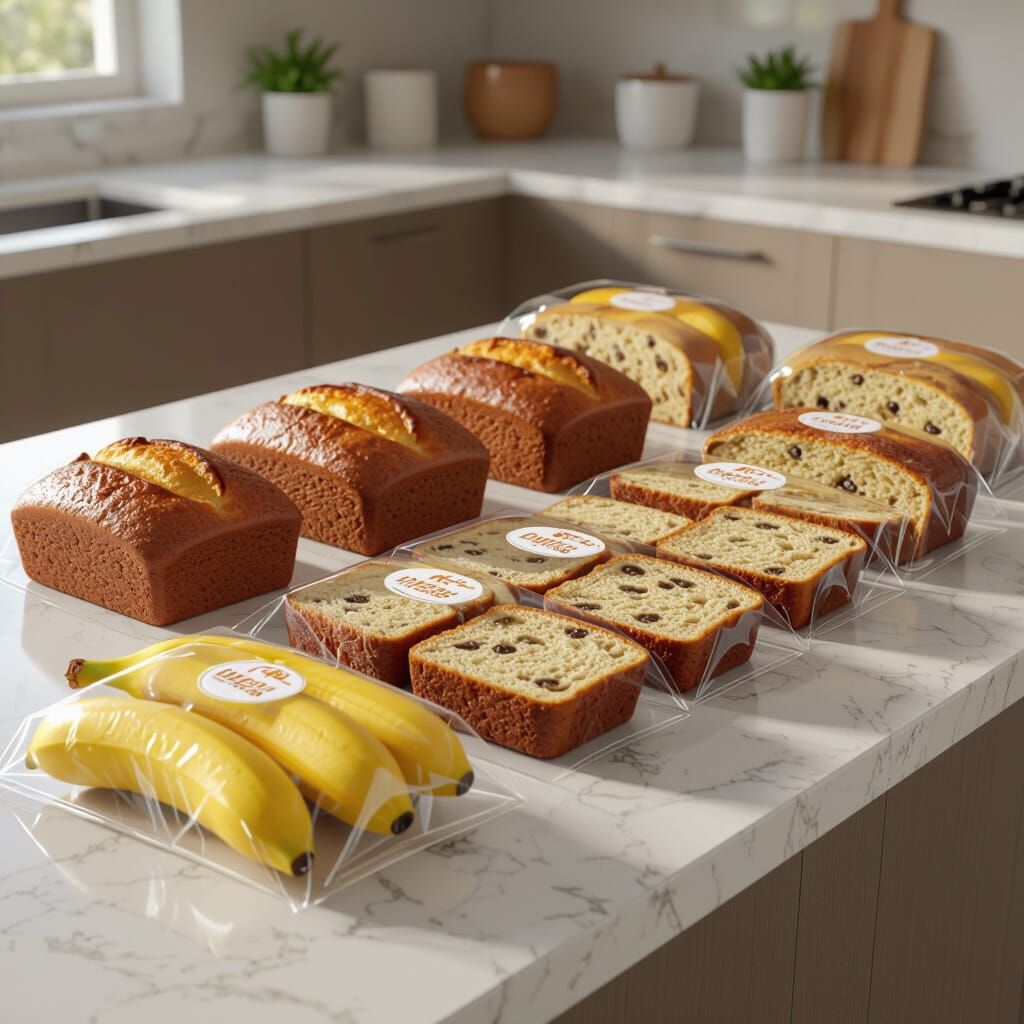 Banana Bread 3D Render for Kopa Bakes