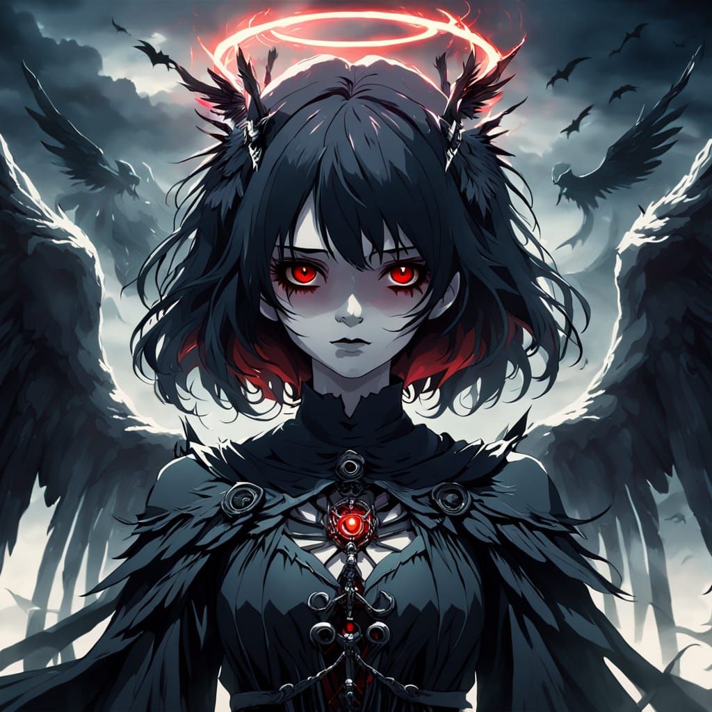 Angel of Apocalypse in Dark Fantasy Style