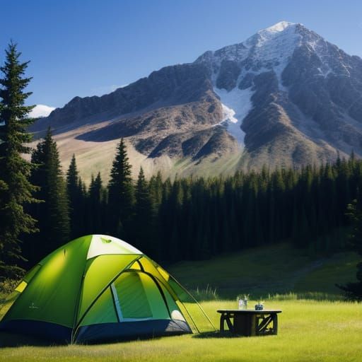 AI Generated Image: Camping Scene