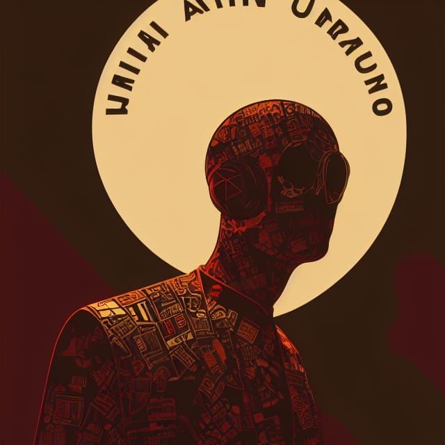 AI Language Visualized: Colorful Grunge-Style Artwork