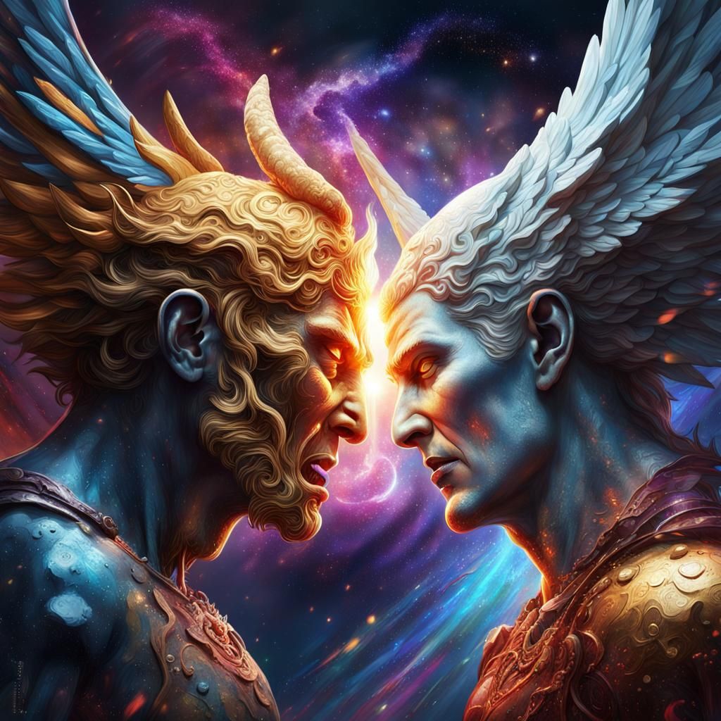 Epic Cosmic Battle of Good Versus Evil