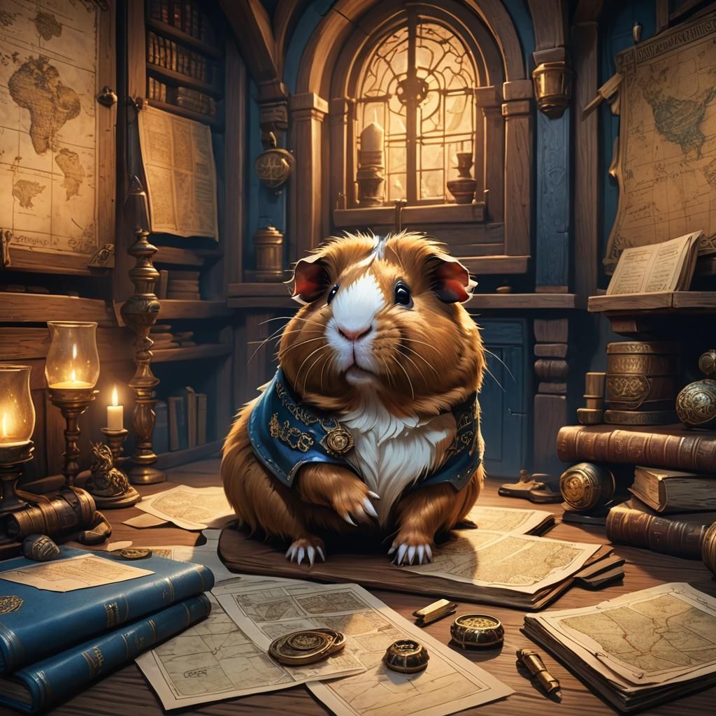 Guinea Pig Dungeon Master Concept Art