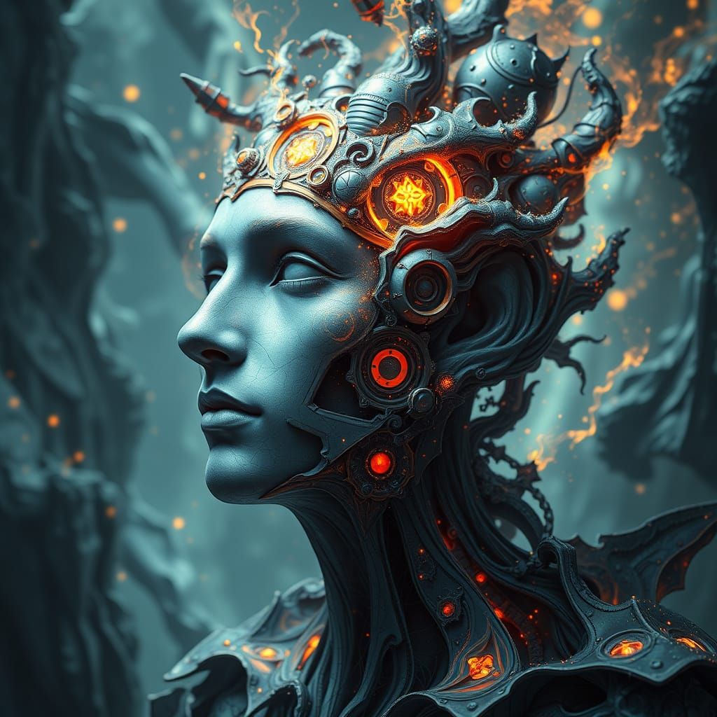 Abstract Thought to Reality Matte Painting