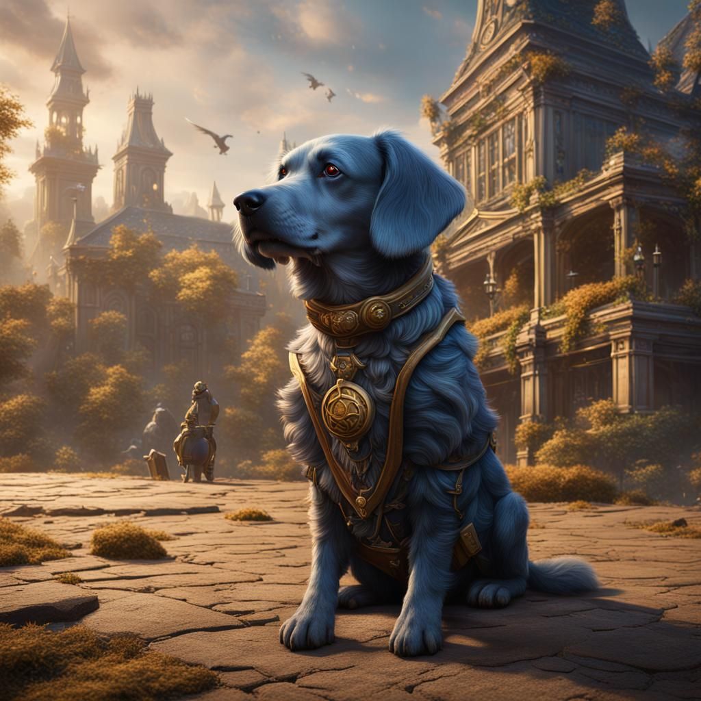 Dog as Teacher: Detailed Matte Painting