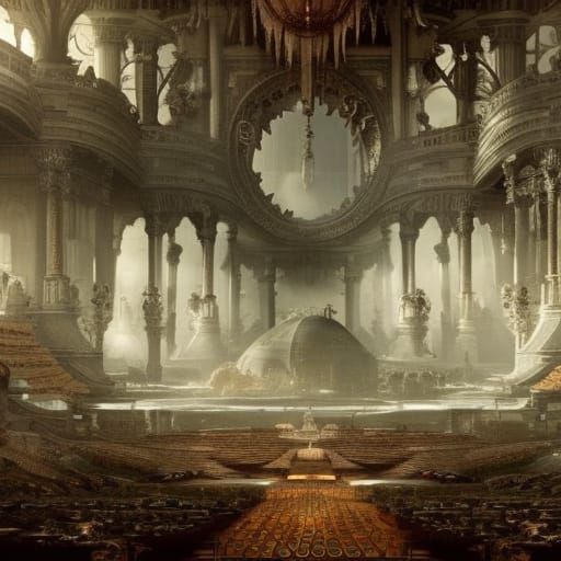 Epic Cinematic Scene: Detailed Digital Matte Painting