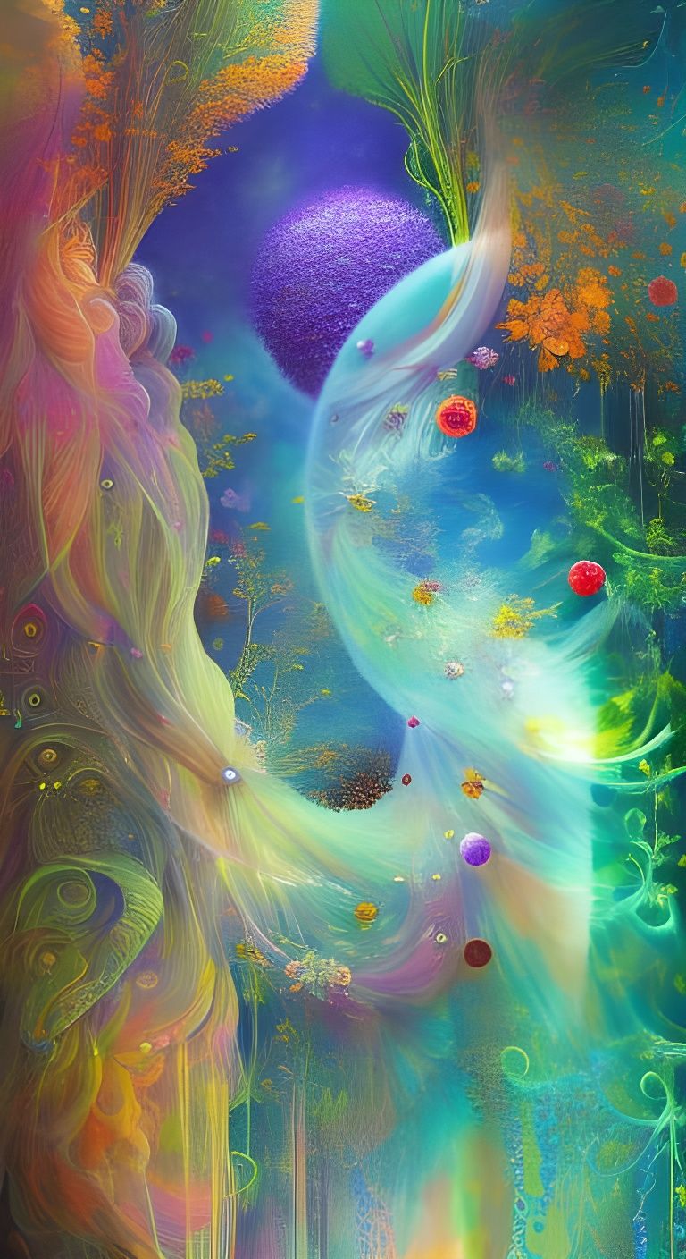 Newborn's First Breath in a Jungle Dreamscape