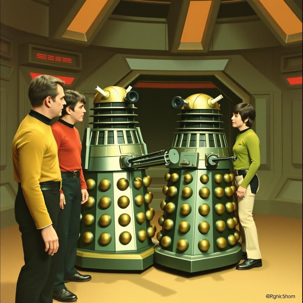 Star Trek Crew Meets a Dalek