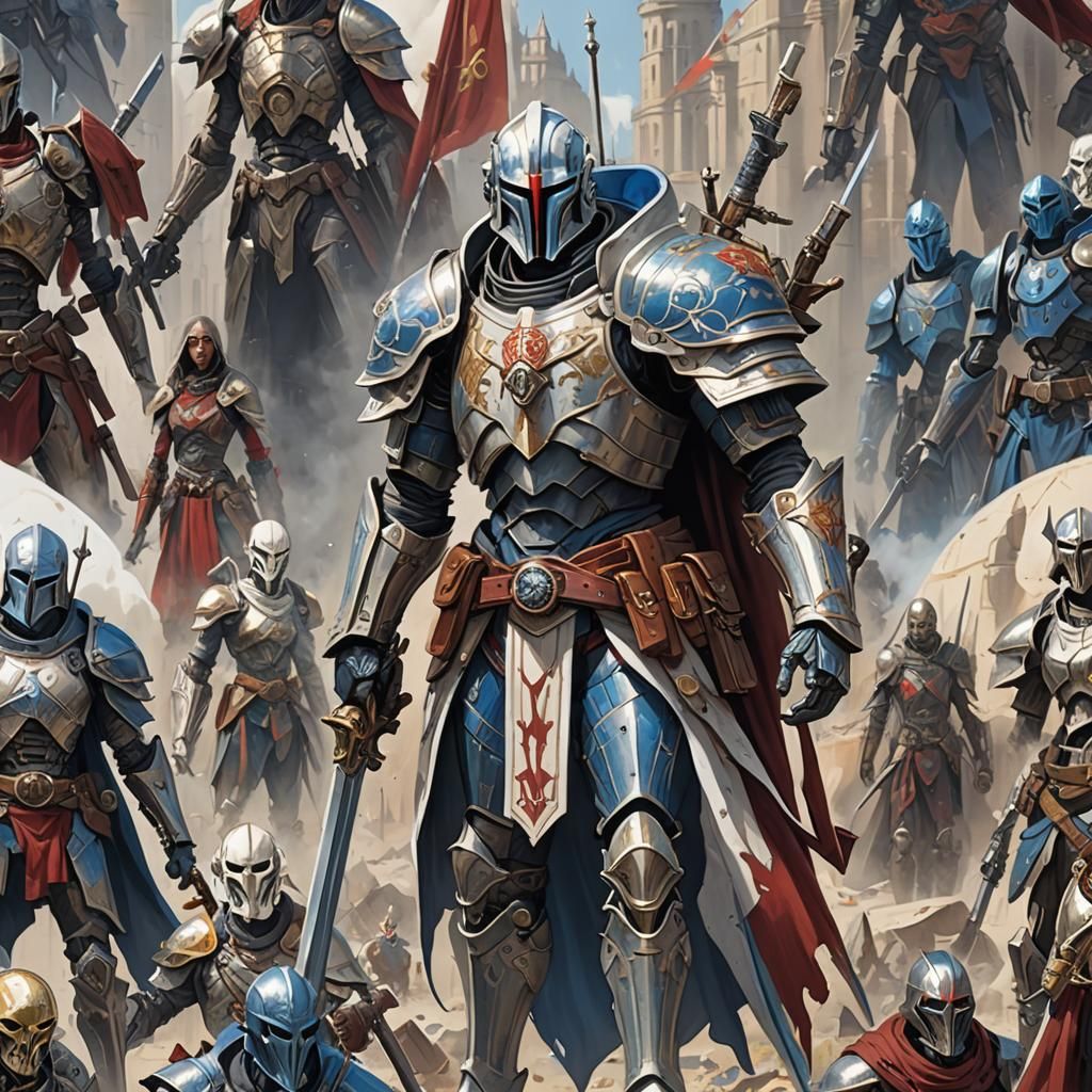 Warforged Gunslinger Concept Art in Romantic Academia Style