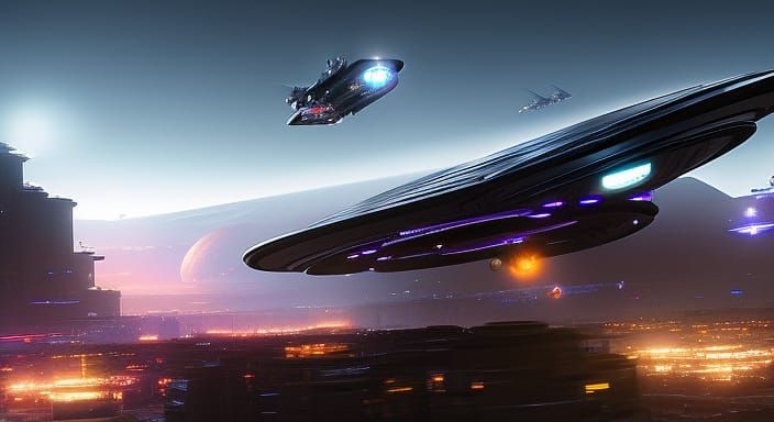 UFO Mk IV Airbrush Art with Dynamic Lighting