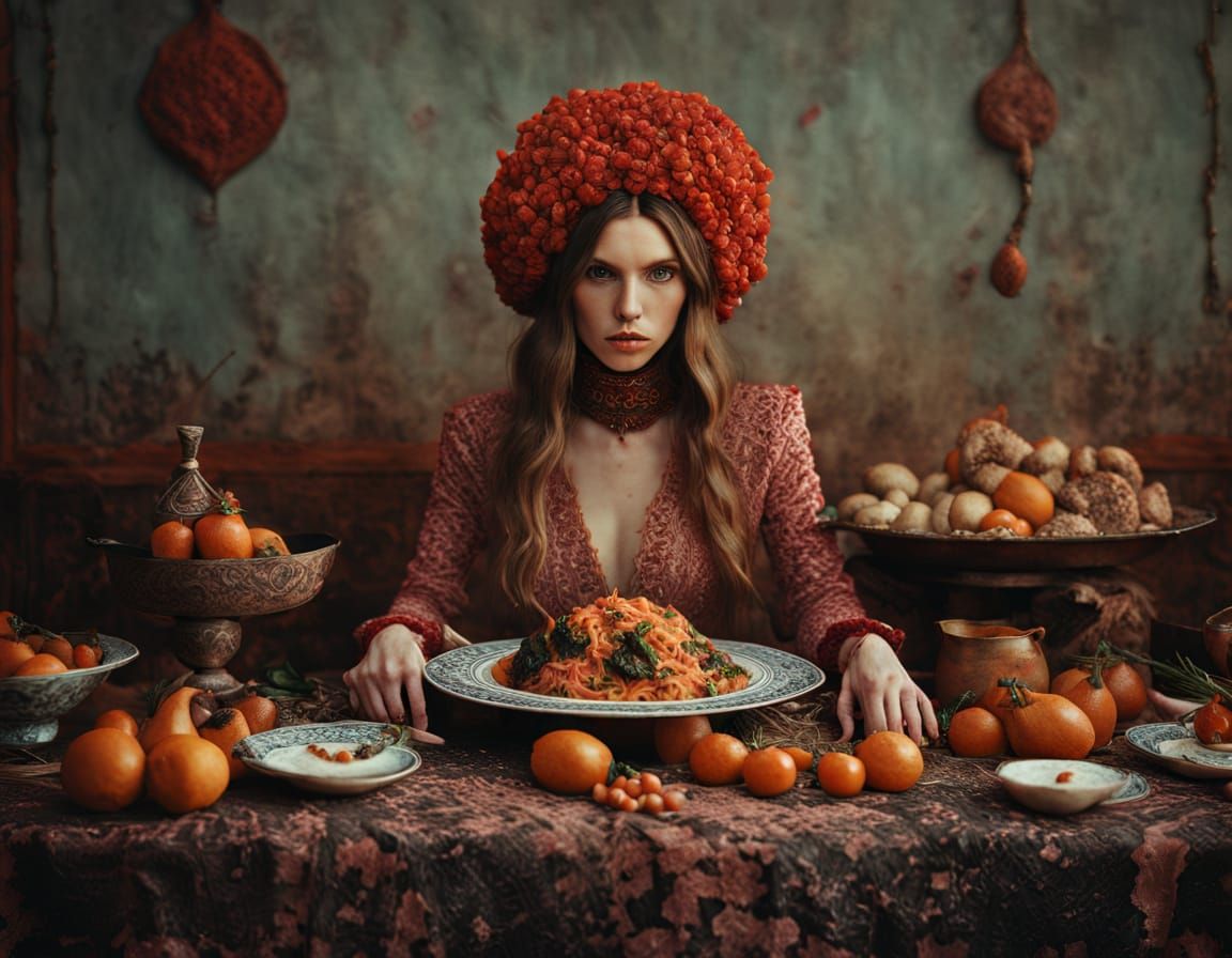 Rich Uzbek Plov in Choyxona: Food Photography