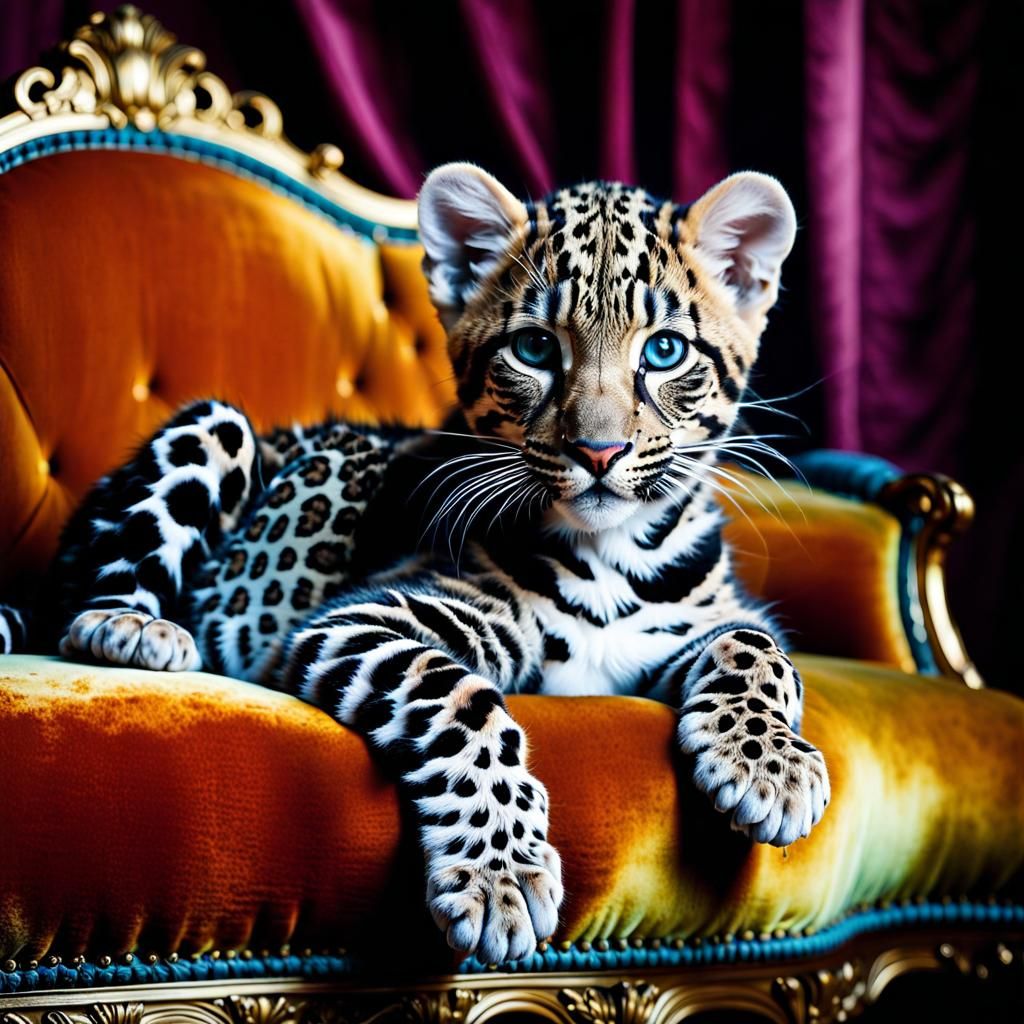 Divine Baby Wild Cats: Clowded Leopard