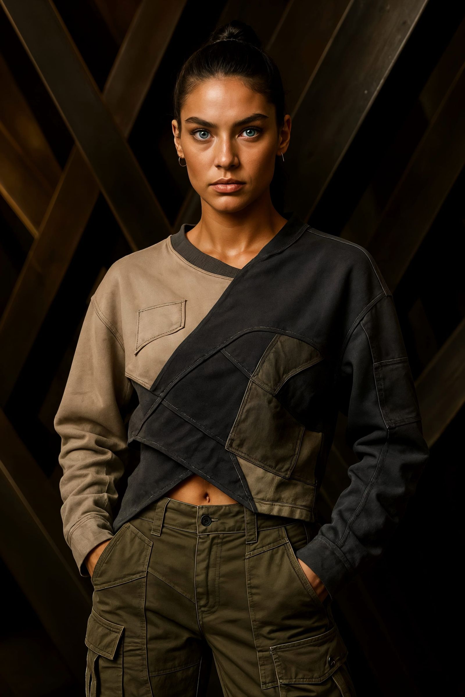 Determined Modern Princess in Deconstructivist Fashion