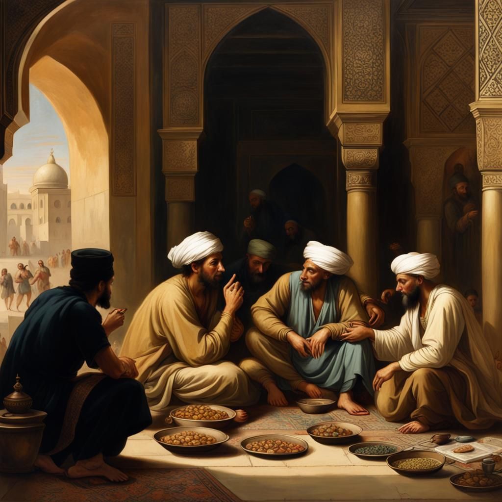 Islamic Mystics in Orientalist Louvre Style