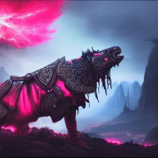 Glowing Roses with Black Eyes: Fantasy Concept Art