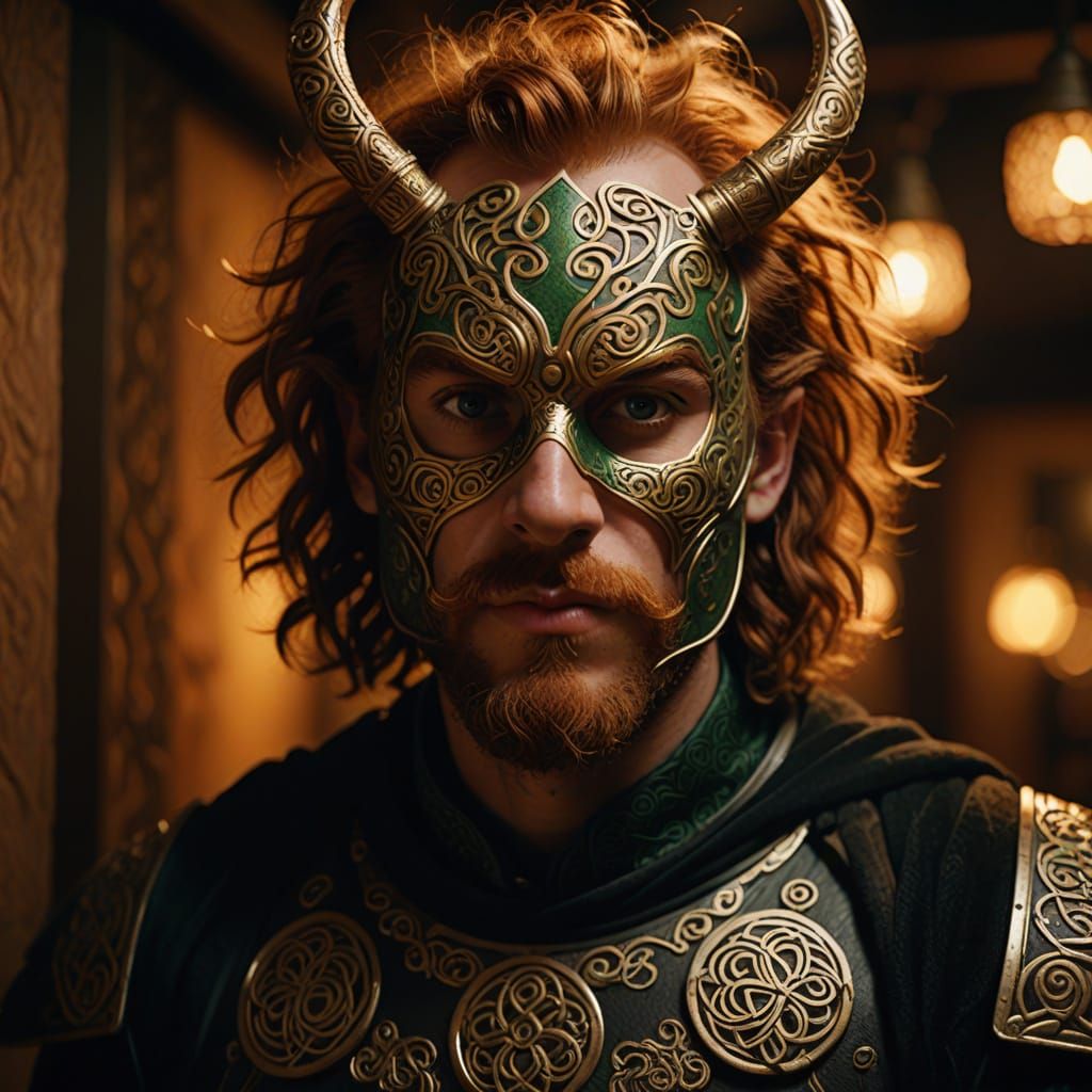 Irish Punk in Shillelagh Costume: Hyperrealistic Digital Art