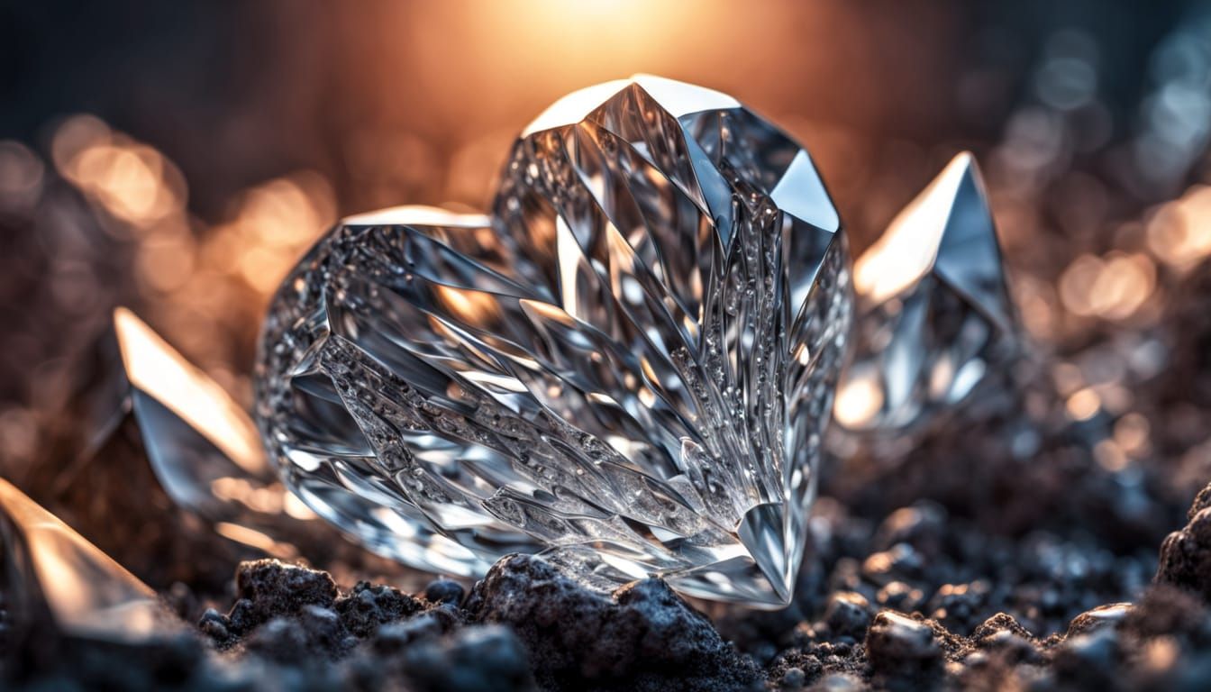 Hyperrealistic Crystal Core With Intricate Details