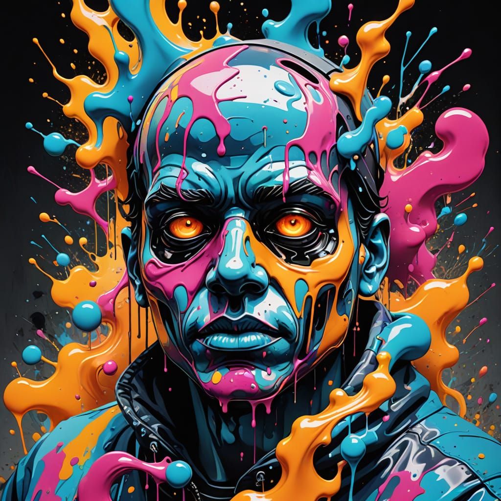 Vaporwave Biomorphism Masterpiece