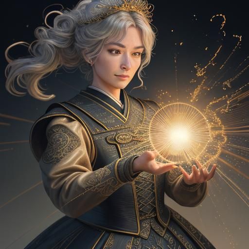 Elegant Calligraphy on Parchment in Shojo Manga Style